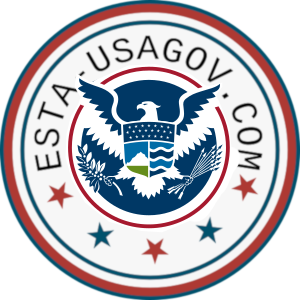 logo del sitio web ESTA-USAGOV.com para completar la solicitud ESTA