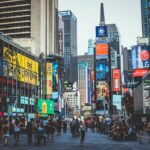 atardecer en time square