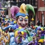 Colorido desfile de Mardi Gras en Nueva Orleans